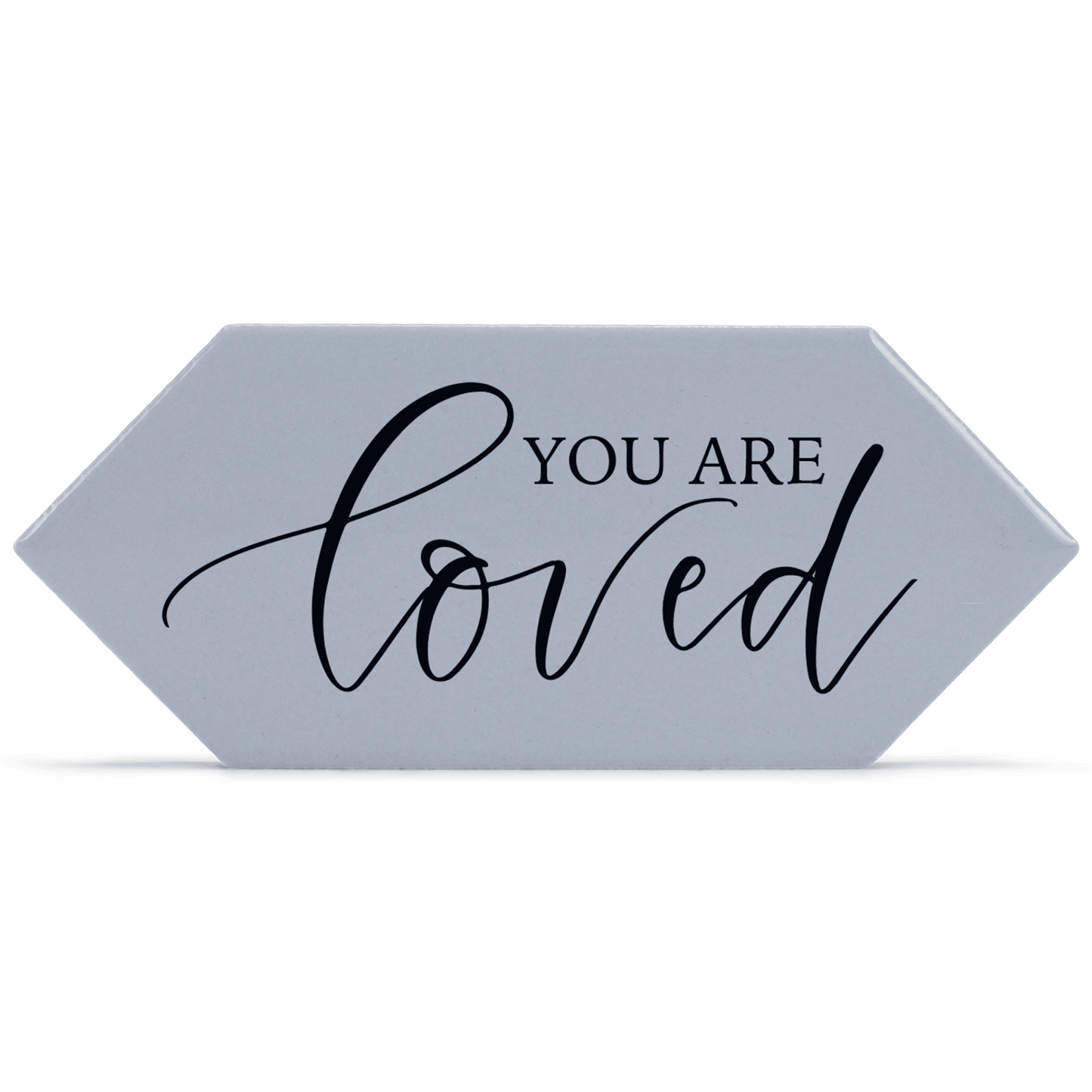 You Are Loved Grey Ceramic Tabletop Tile