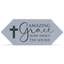 Grey Ceramic Picket Tile With Heartfelt Sentiment