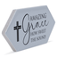 Grey Ceramic Picket Tile With Heartfelt Sentiment