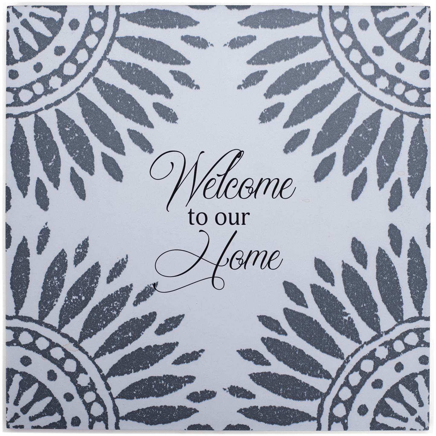 Elegant Ceramic Tile: Welcome To Our Home In Cream