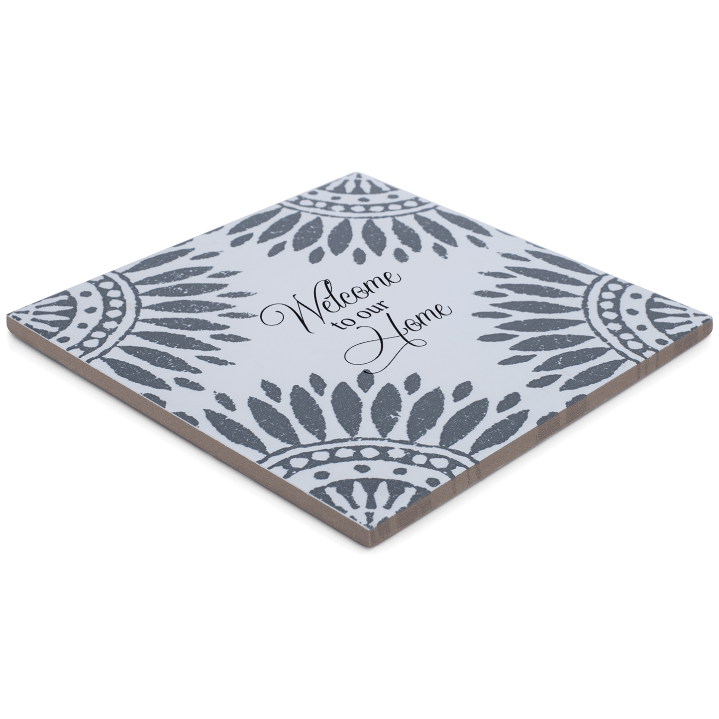 Elegant Ceramic Tile: Welcome To Our Home In Cream