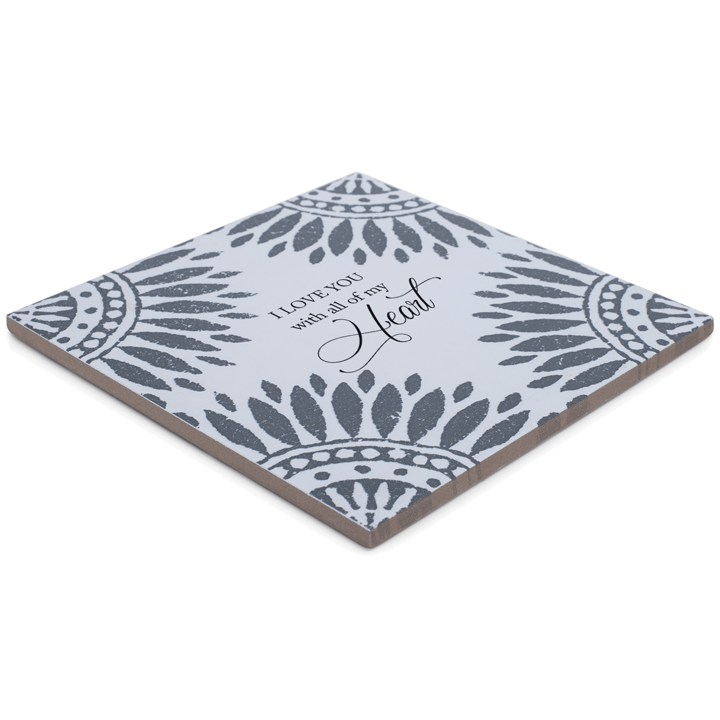 I Love You With All My Heart Decorative Ceramic Tile