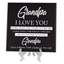 Grandpa, I Love You More Charcoal Gray Ceramic Wall Tile