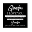 Grandpa, I Love You More Charcoal Gray Ceramic Wall Tile