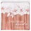 Love Never Ends Floral Tabletop Plaque 3X3