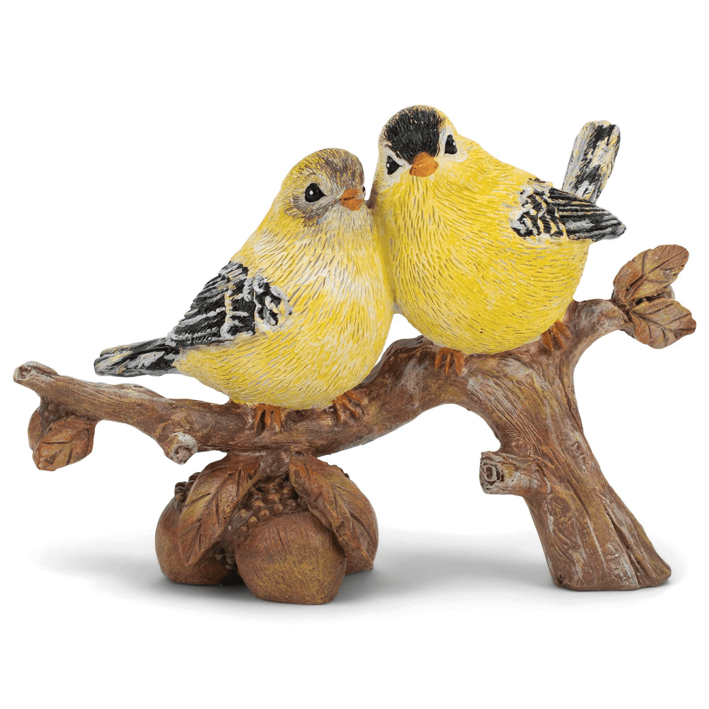 Sweet Yellow Prairie Warbler Love-Themed Tabletop Figurine