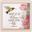 Inspirational Two-Sided Tabletop Decor: Let Love Guide Life