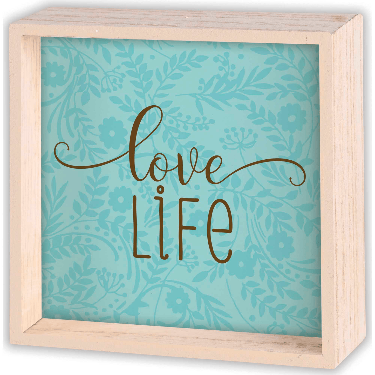 Inspirational Two-Sided Tabletop Decor: Let Love Guide Life