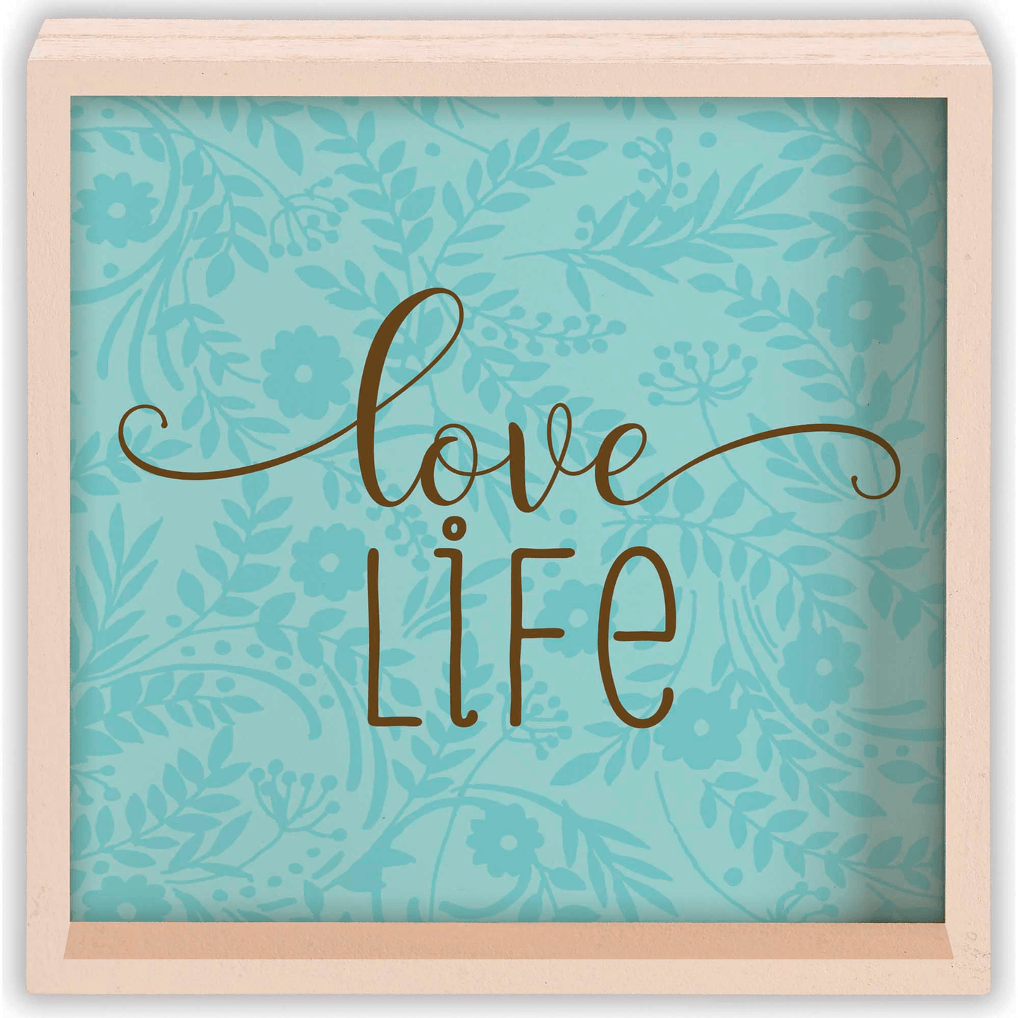 Inspirational Two-Sided Tabletop Decor: Let Love Guide Life