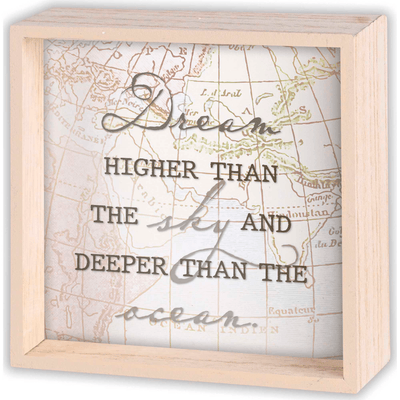 Inspirational 2-Sided Tabletop Art With Scripture And Motivational Quote