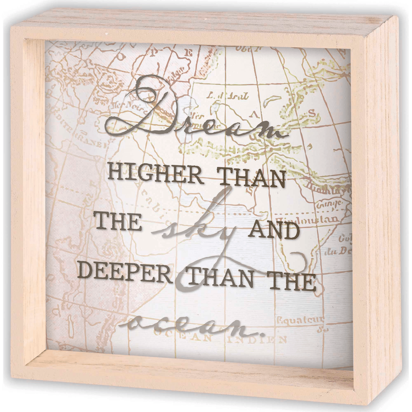 Inspirational 2-Sided Tabletop Art With Scripture And Motivational Quote