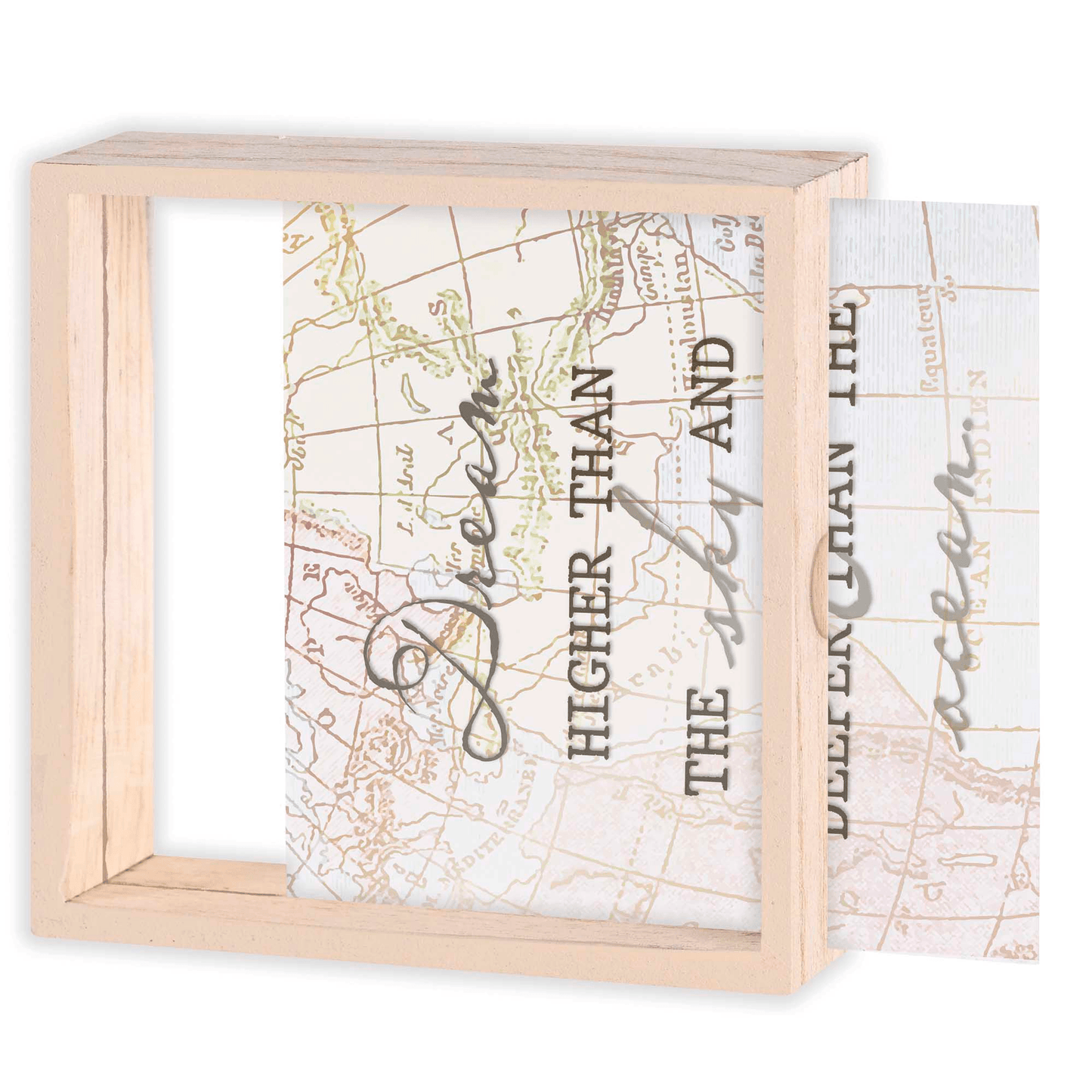 Inspirational 2-Sided Tabletop Art With Scripture And Motivational Quote