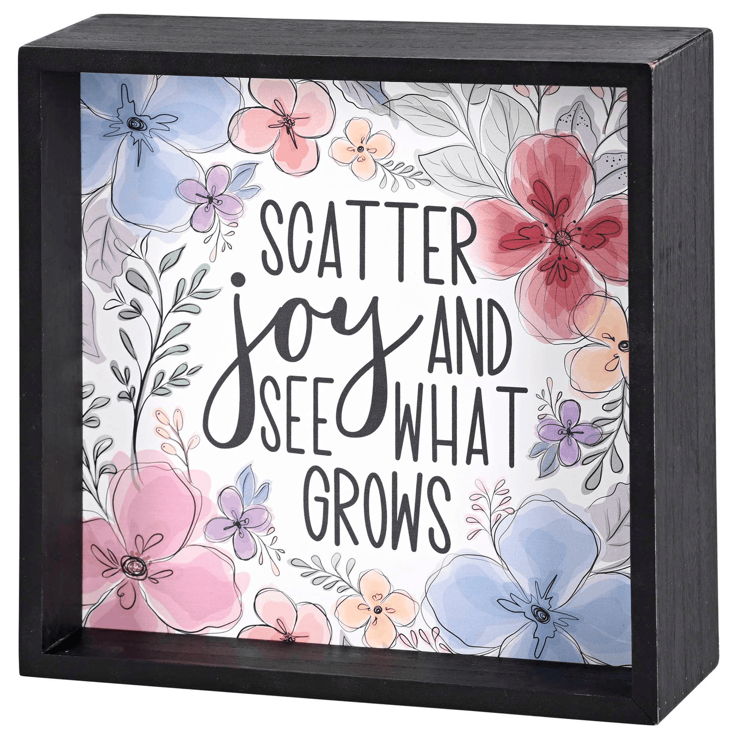 Reversible Wooden Tabletop Art - Consider The Wildflowers