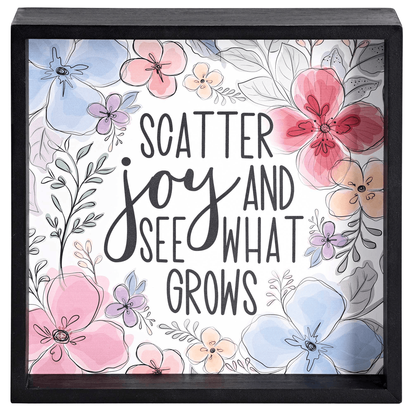 Reversible Wooden Tabletop Art - Consider The Wildflowers