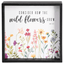 Reversible Wooden Tabletop Art - Consider The Wildflowers