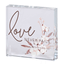 Timeless Love Never Fails Glass Plaque