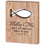 Wire Fish Plaque With Scripture: Follow Me And I Will Make You Fishers Of Men
