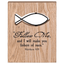Wire Fish Plaque With Scripture: Follow Me And I Will Make You Fishers Of Men