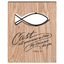 Elegant Tabletop Wire Fish Plaque With 1 Peter 5:7 Scripture