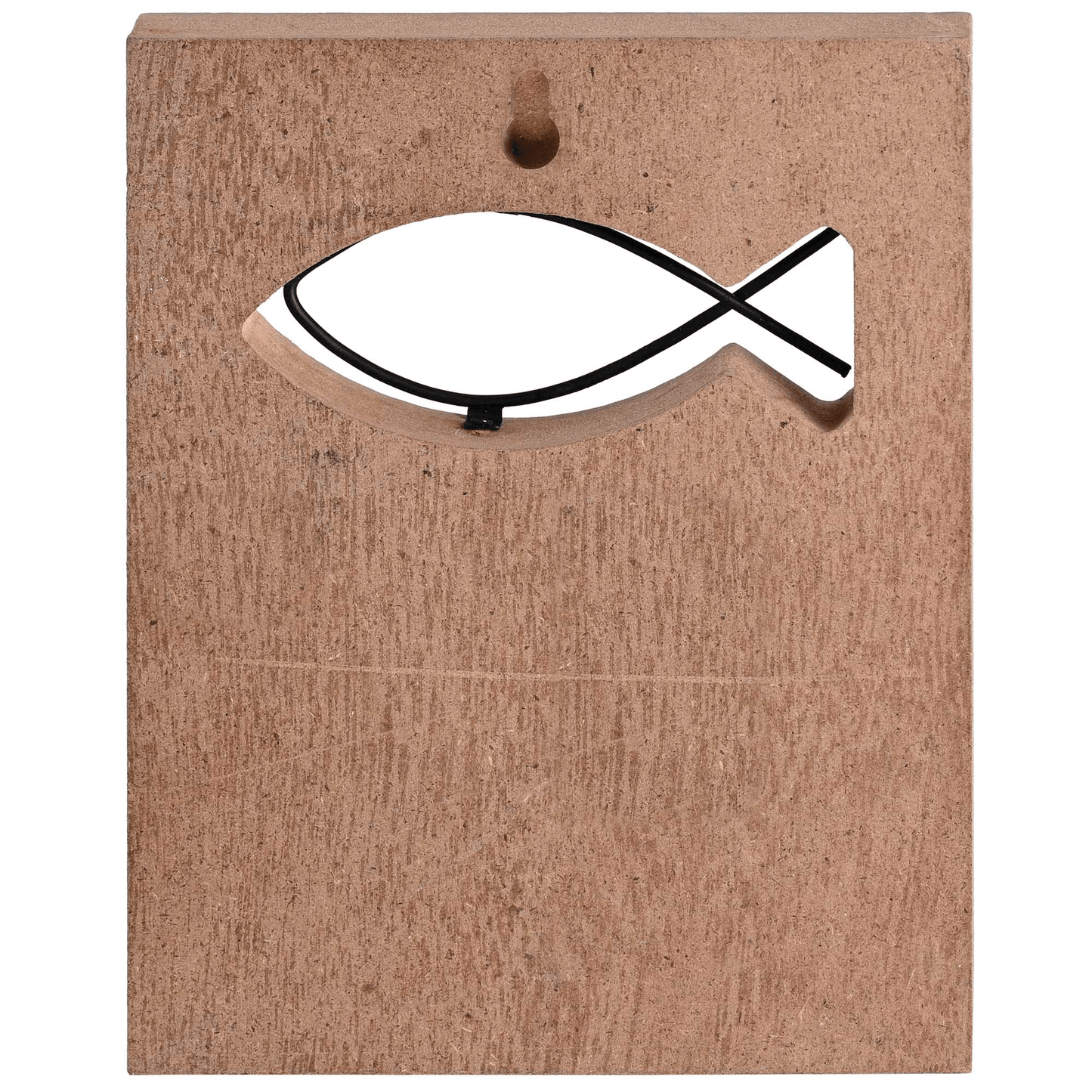 Elegant Tabletop Wire Fish Plaque With 1 Peter 5:7 Scripture