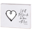 Elegant Tabletop Wire Heart Plaque With Inspirational Scripture