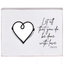 Elegant Tabletop Wire Heart Plaque With Inspirational Scripture