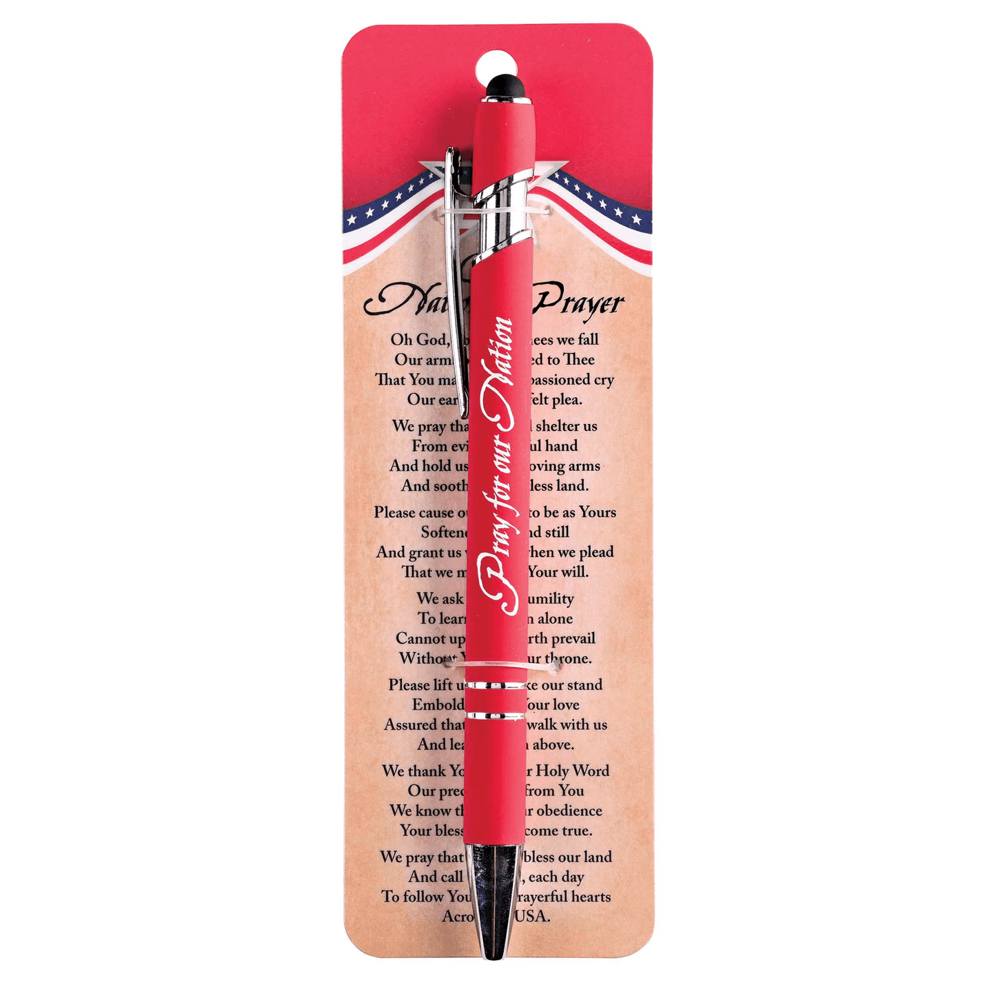 Patriotic Prayer Pen Set Of Four