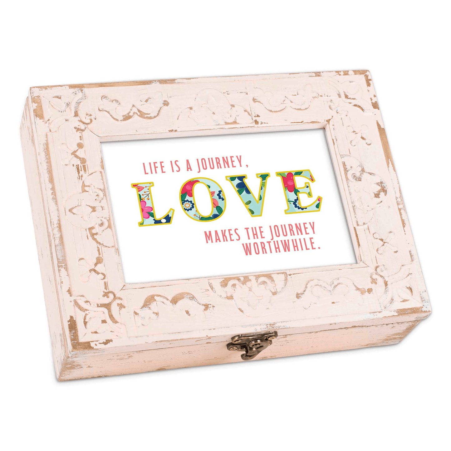 Life Is A Journey Musical Keepsake Box With Photo Frame