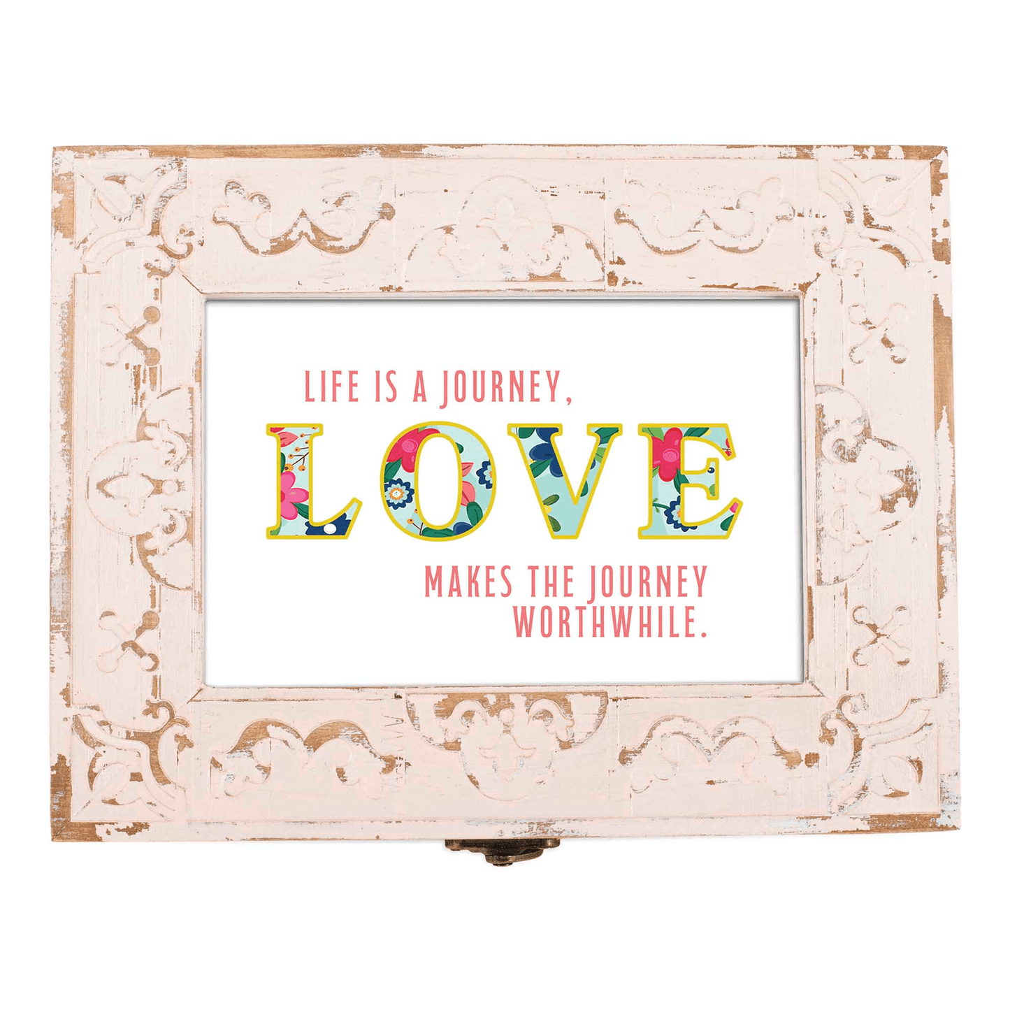 Life Is A Journey Musical Keepsake Box With Photo Frame