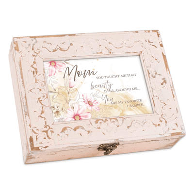 Musical Keepsake Box With Photo Frame - Wind Beneath My Wings