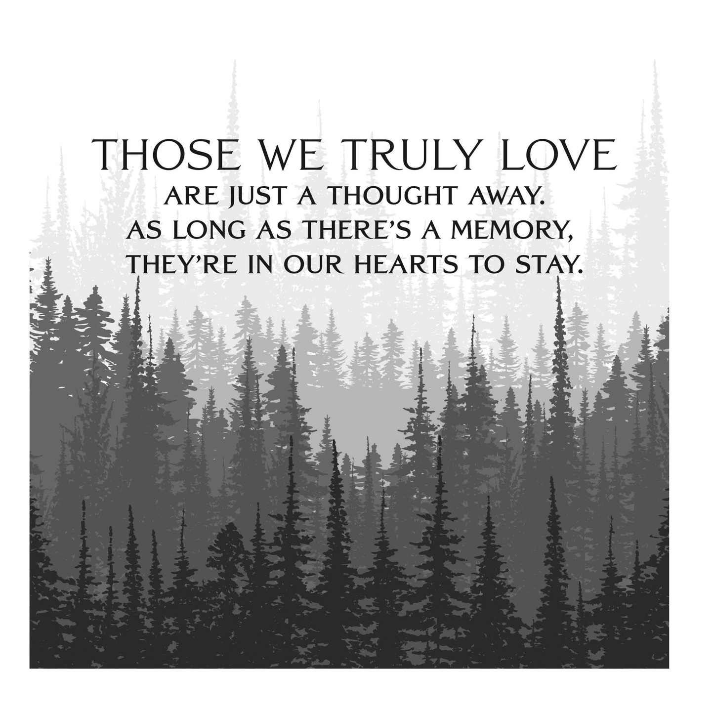 Memory Box - Those We Truly Love Keepsake With Forest Design