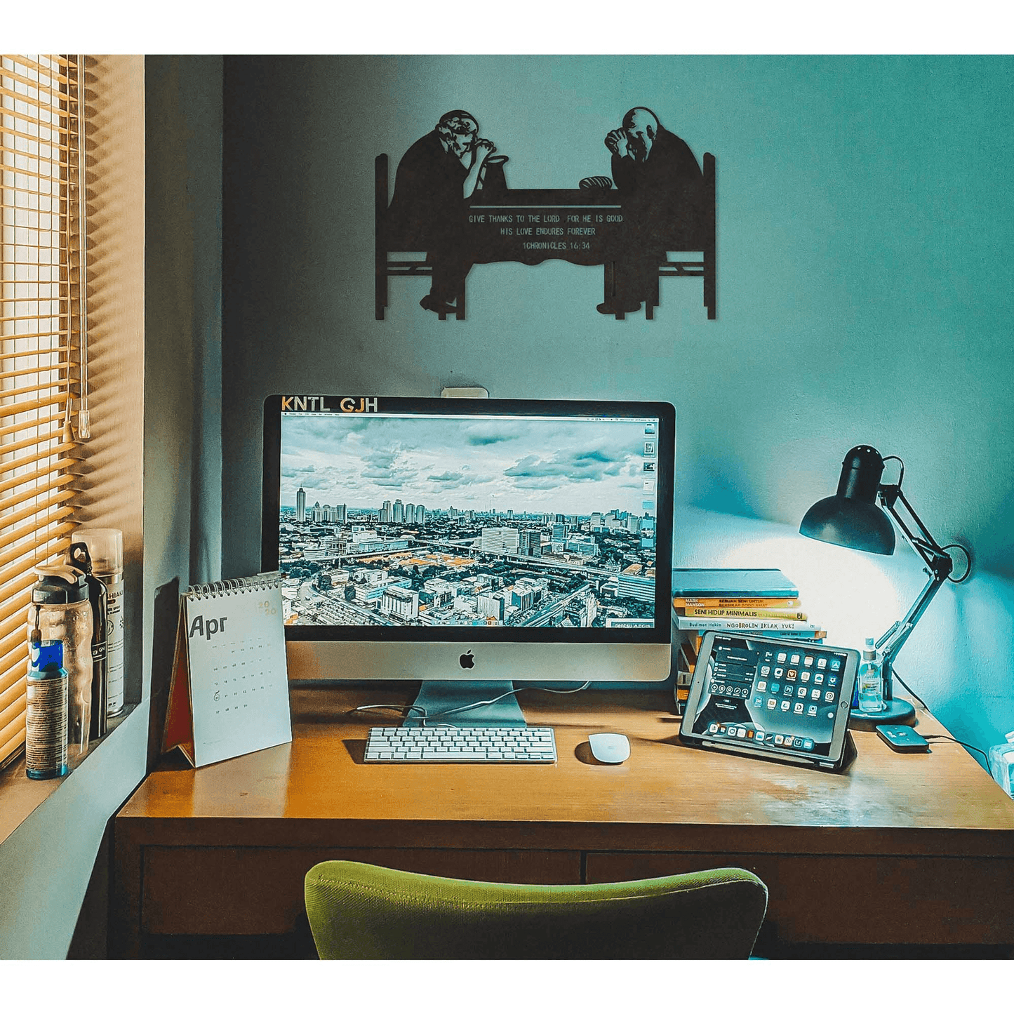 Grace & Gratitude Metal Wall Hanging