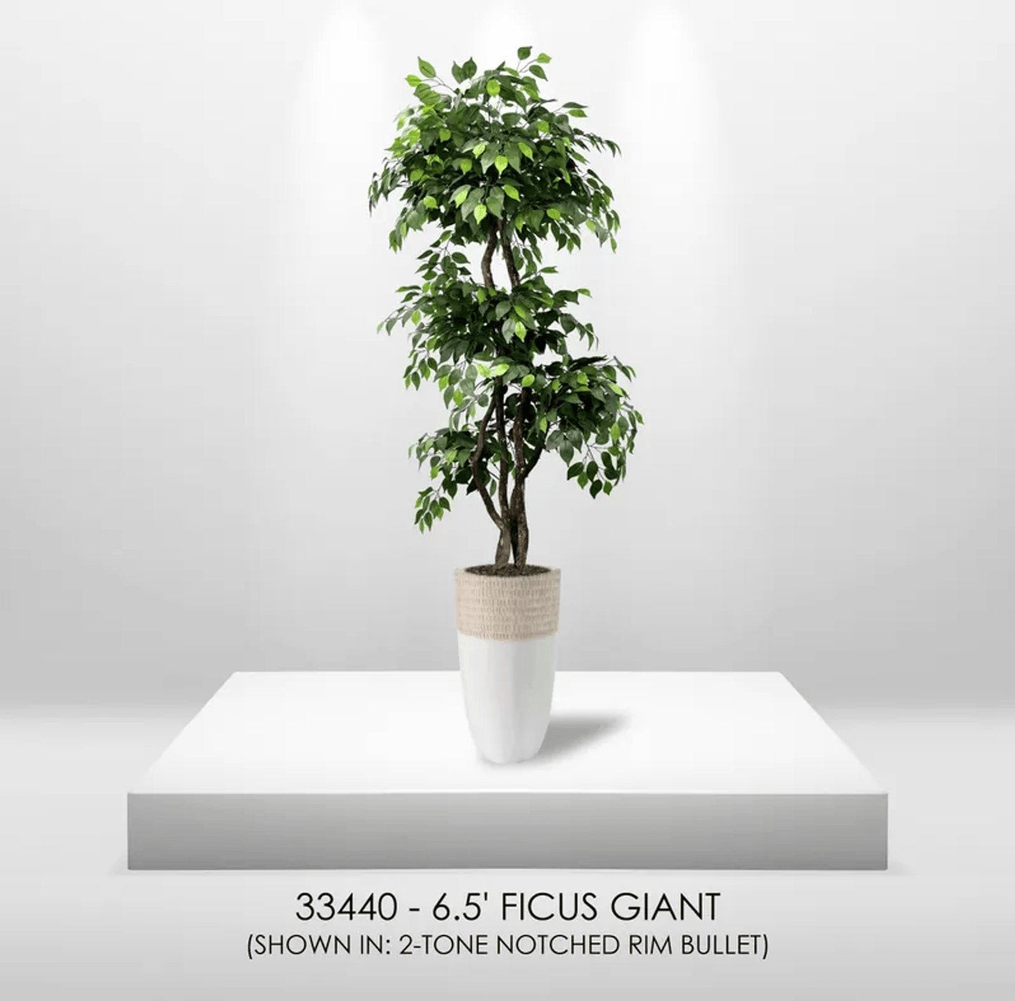 6.5' Luxury Realistic Artificial Ficus Tree