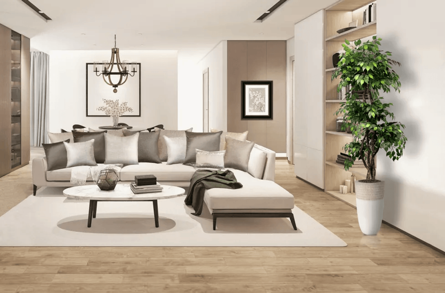 6.5' Luxury Realistic Artificial Ficus Tree