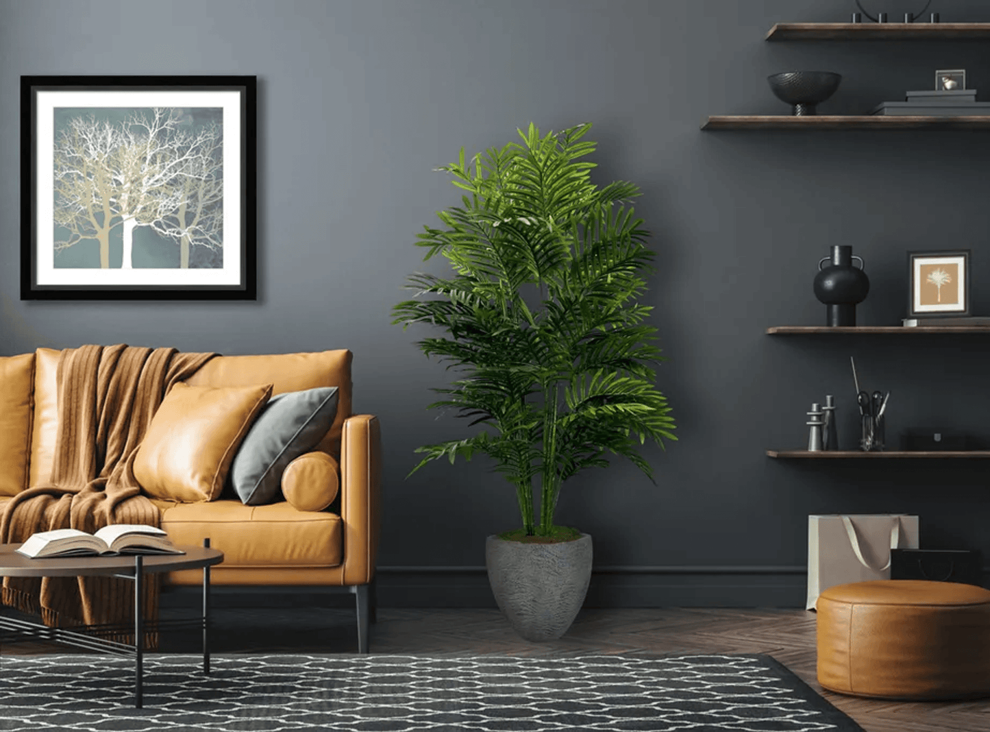 5' Realistic Artificial Double Phoenix Palm