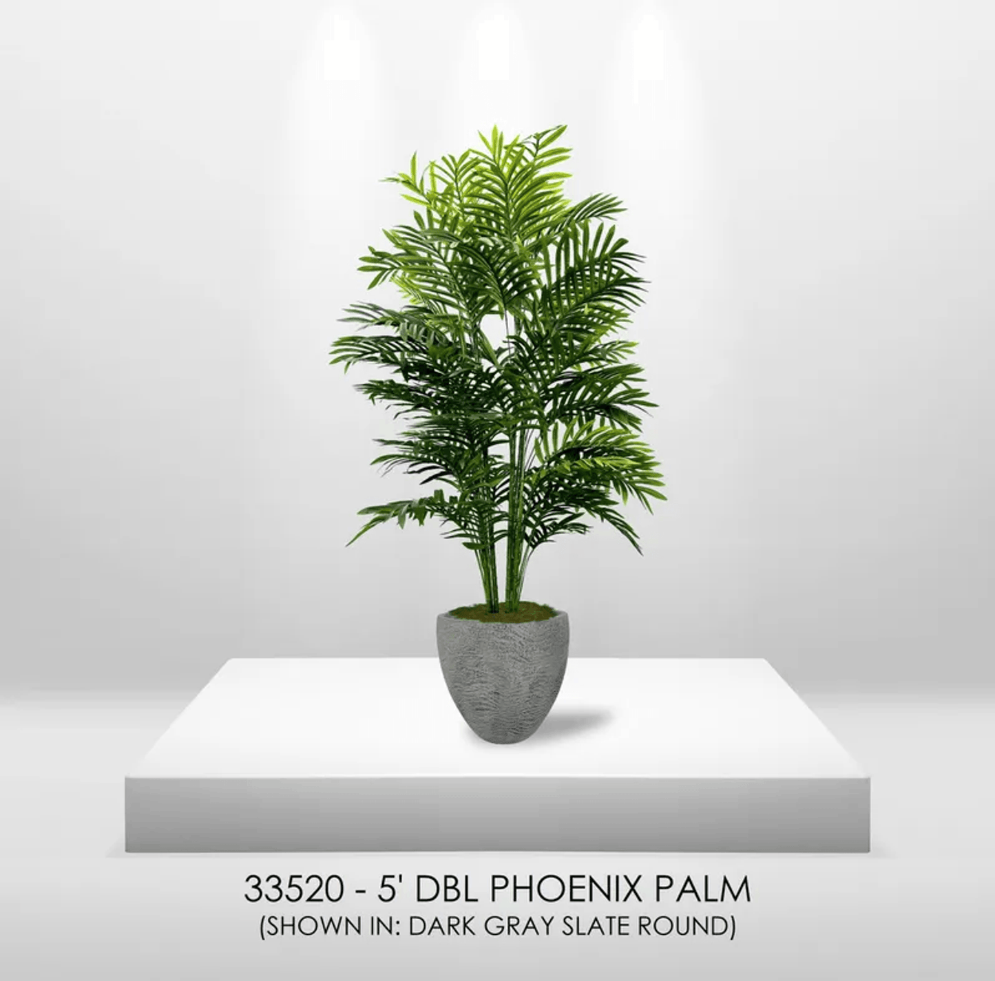 5' Realistic Artificial Double Phoenix Palm