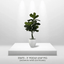 3' Realistic Designer Artificial Fig Tree With Wood Trunk