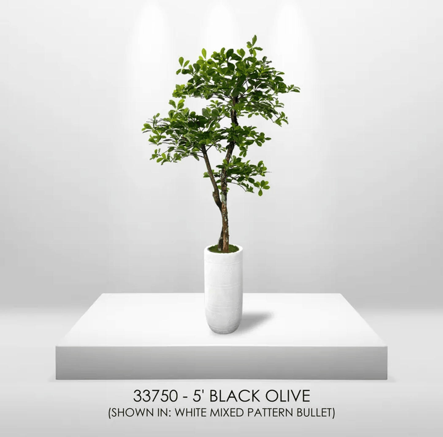 Lifelike 5' Artificial Black Olive Tree For Elegant Decor