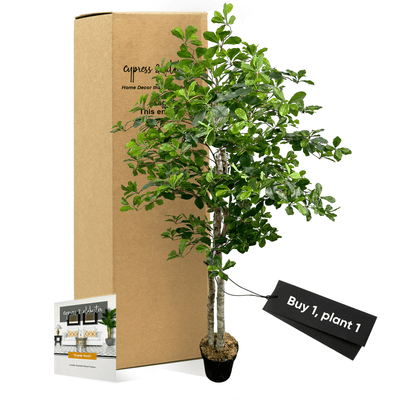 Handcrafted 5' Italian Black Olive Leaf Artificial Tree