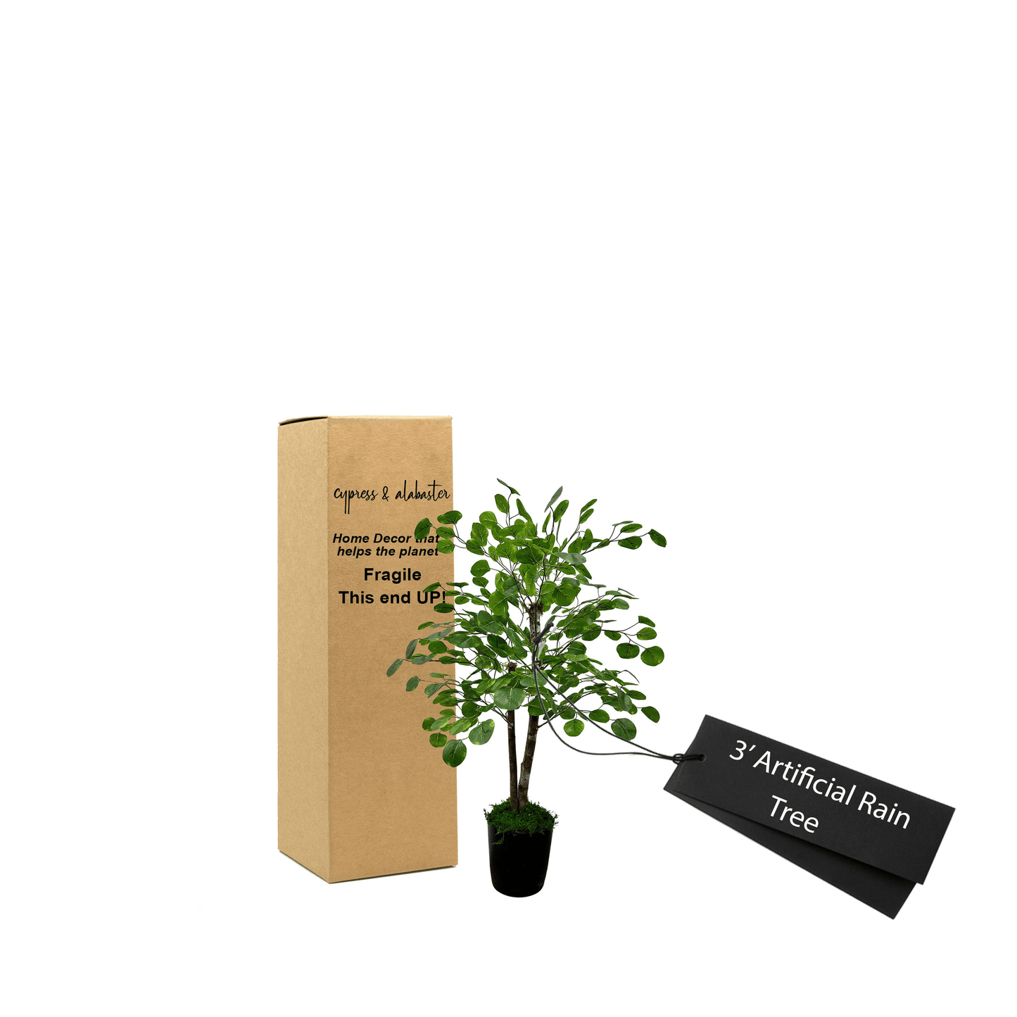 3' Artificial Rain Tree In Home Basics Pot