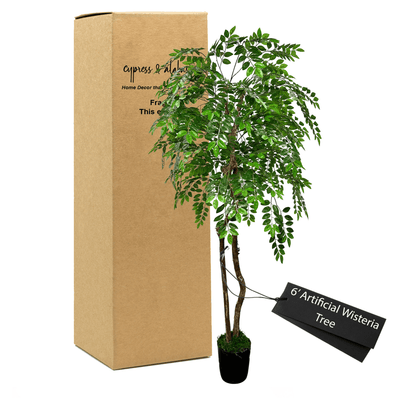 6' Lifelike Wisteria Tree In Home Basics Pot