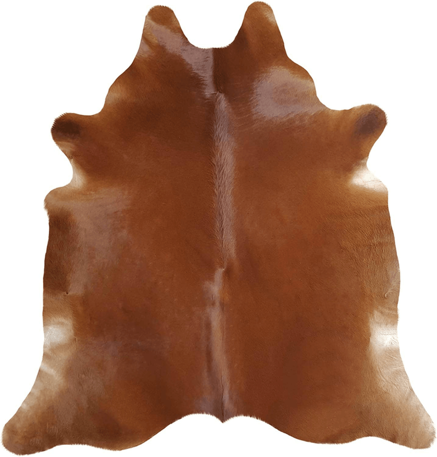 Premium Handmade Dark Brown Cowhide Area Rug - 6X7 Feet