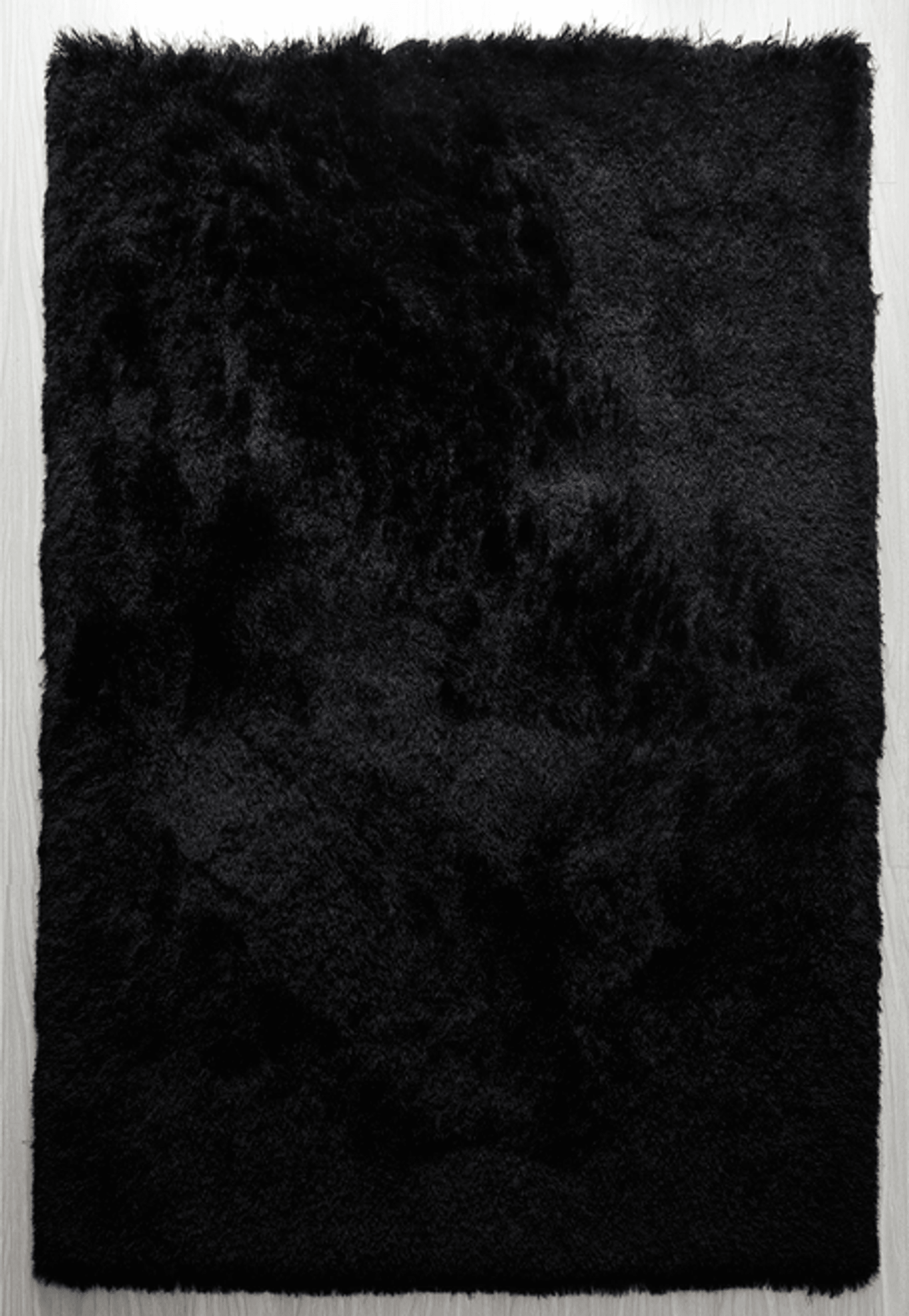 Luxurious 5X7 Feet Black Fluffy Shag Area Rug