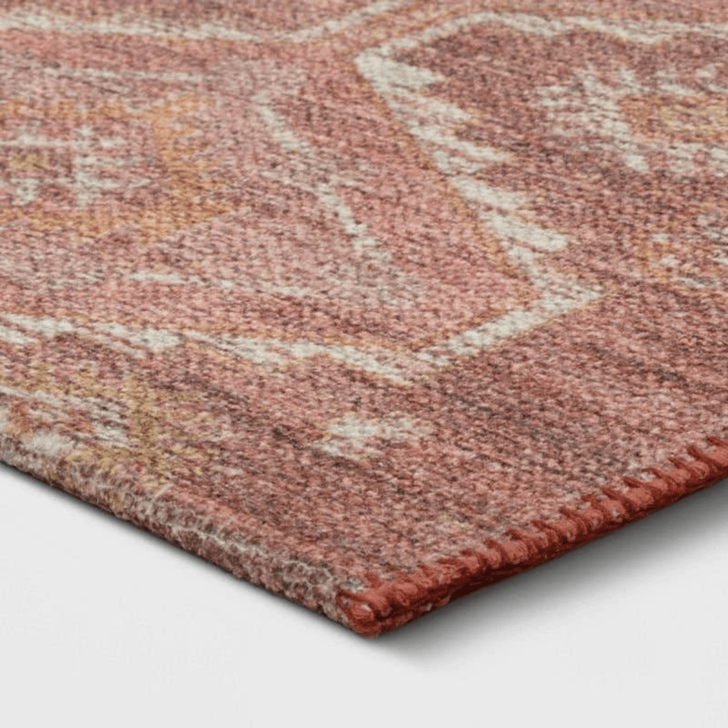 Rust Southbury 4X6 Feet Washable Diamond Persian Style Rug