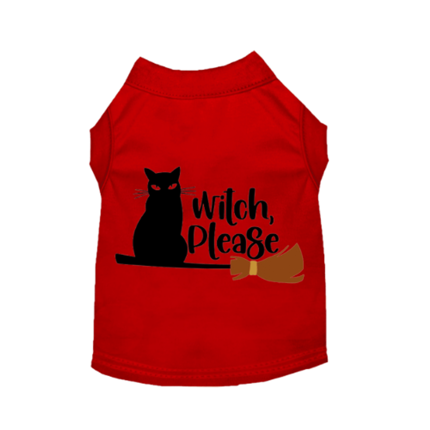 Witch Please Cat Sleeveless Dress with Ruffle