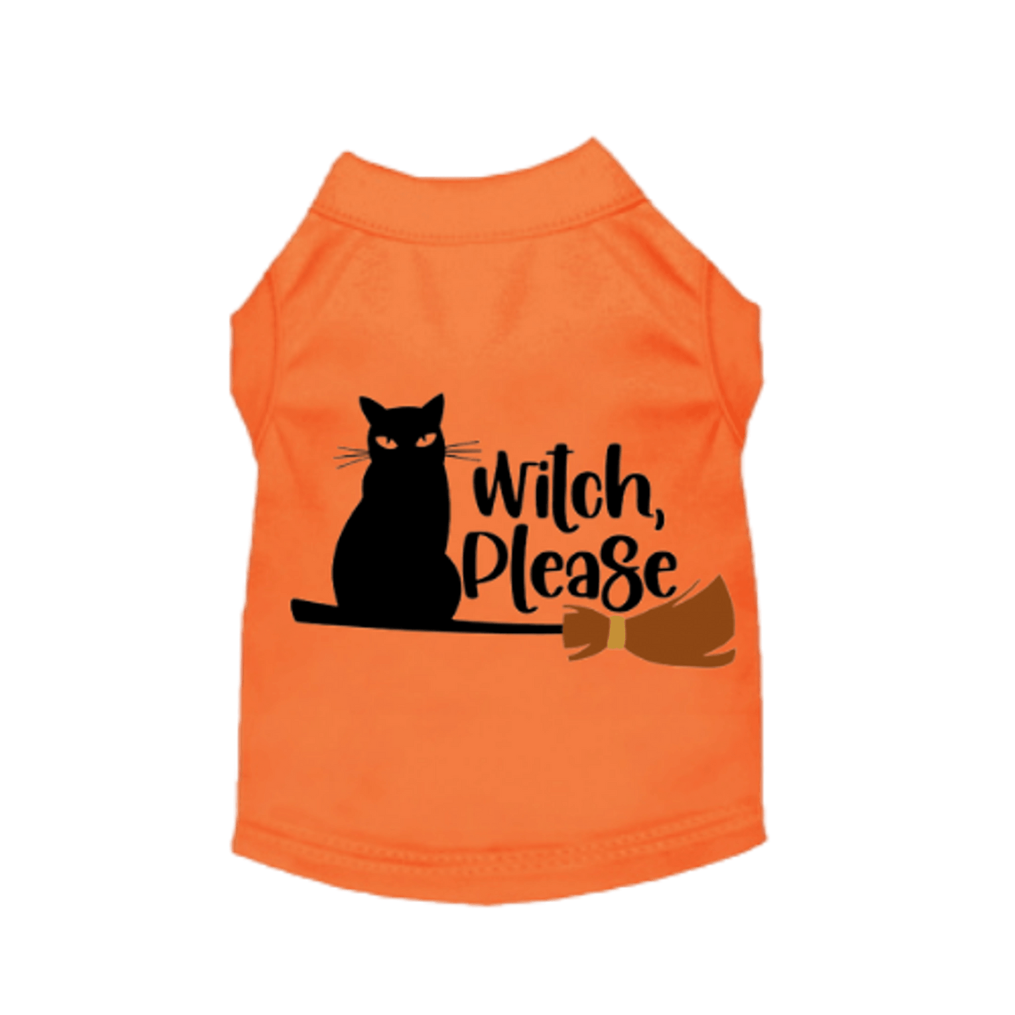 Witch Please Cat Sleeveless Dress with Ruffle