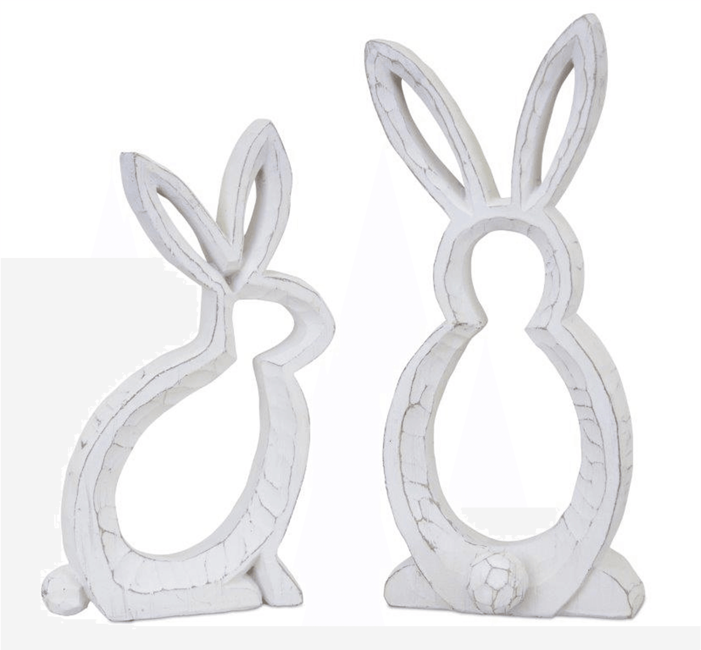 Spring Bunny Outline Décor Set Of 2