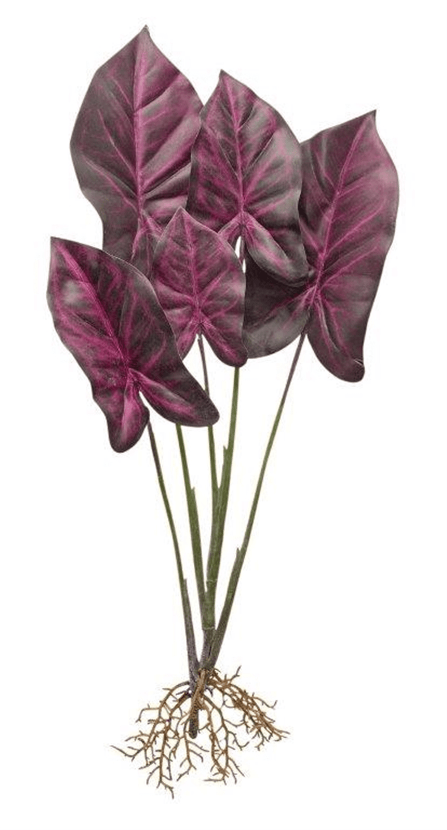 Elegant Caladium Plant Set Of 2 - 22.25"H Polyester