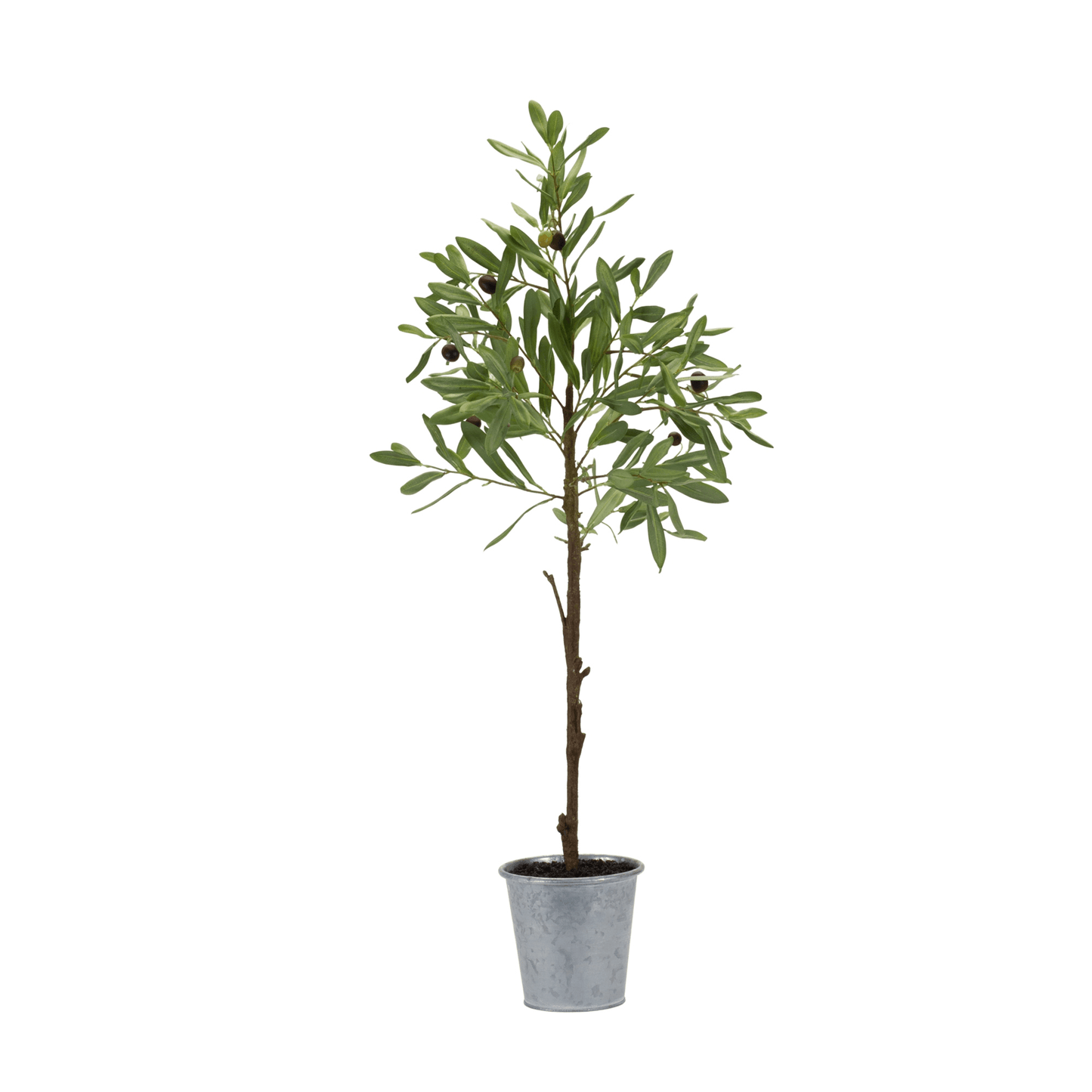 Elegant Potted Olive Tree - 31.5"H Polyester Décor