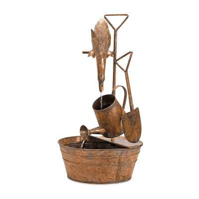 Whimsical Iron Duck Fountain For Indoor And Outdoor Use